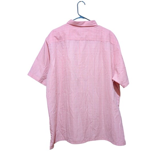 Croft & Barrow Easy Care Men’s Size XXL Button Down Shirt Textured Peach - Picture 2 of 11